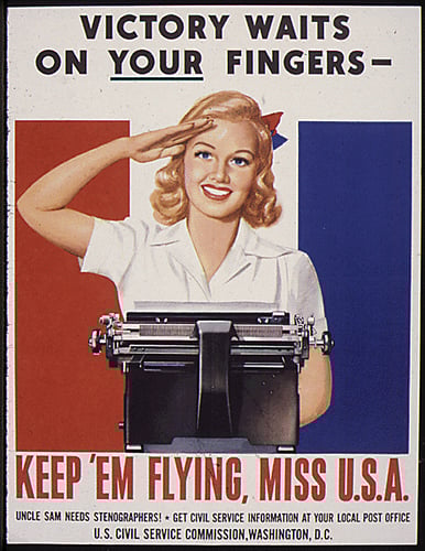 Victory Waits On Your Fingers - Keep 'Em Flying Miss U.S.A.