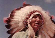 Andrew Knife in Full Headdress