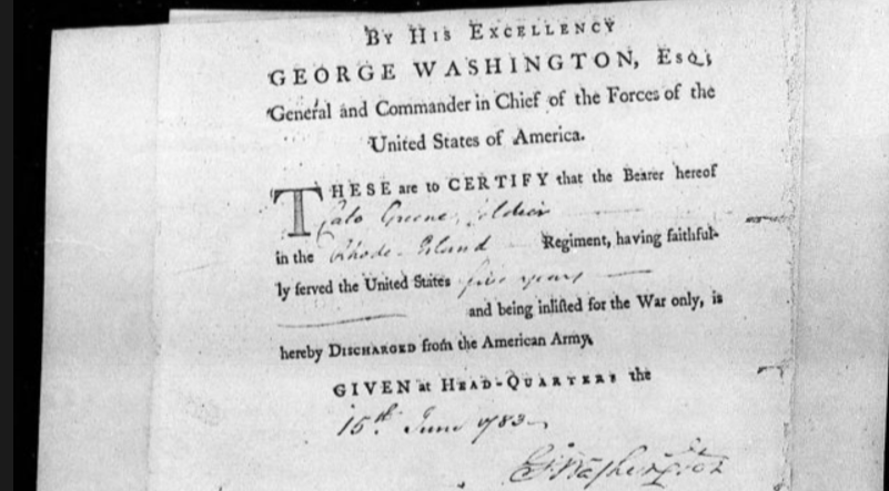 Revolutionary War Pension and Bounty Land Warrant Application File S. 38753, Cato Greene, Continental Rhode Island