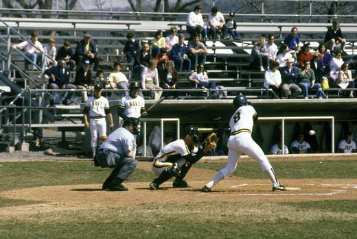 US Military Academy cadets play baseball against the US Naval Academy midshipmen