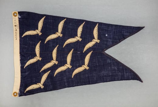 Ellen Roosevelt's Ice Yacht Signal Pennant