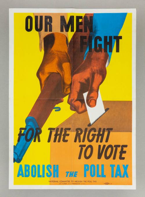 Our Men Fight for the Right to Vote poster