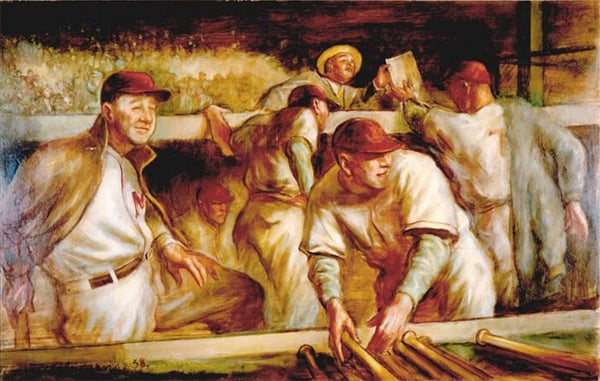 In the Dugout by  Paul Lewis Clemens