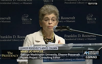 Mary Jo Blinker on Eleanor Roosevelt