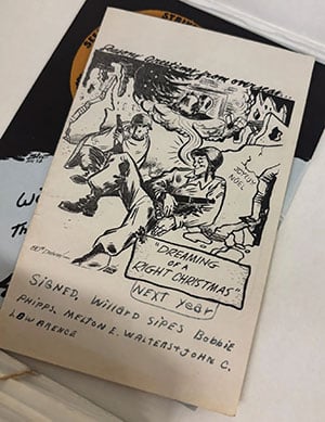 Card to FDR from WWII soldier