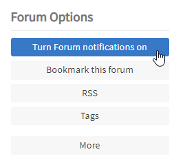 Screen capture of the Forum Options block, showing the 