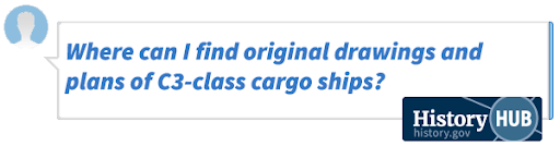 Where can I find original drawings and plans of C3-class cargo ships?