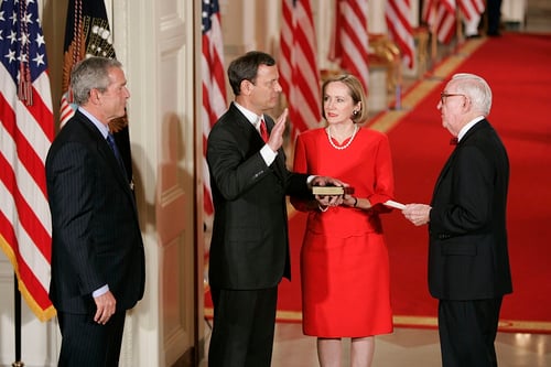 Swearing-In of Supreme Court Chief Justice John Roberts