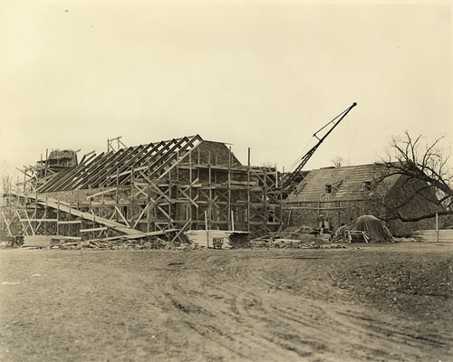FDR Library under construction